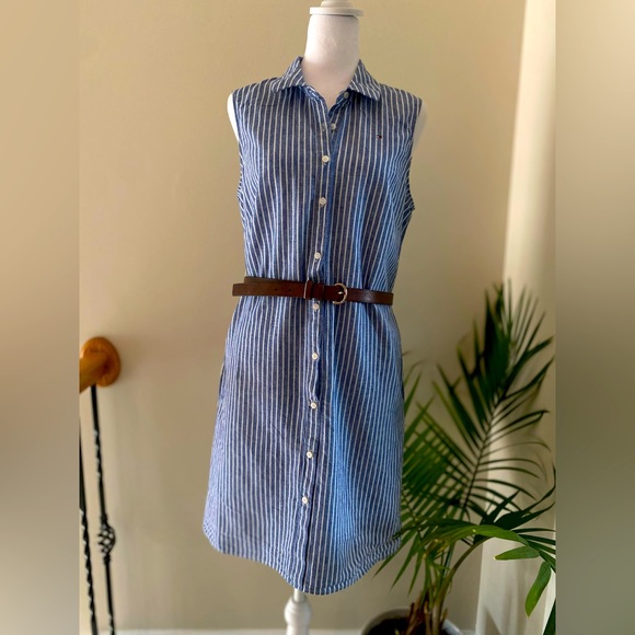 Tommy Hilfiger Dresses & Skirts - Tommy Hilfiger blue/white striped sleeveless dress